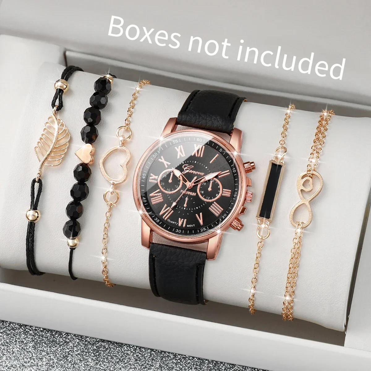 เซ็ตนาฬิกาผู้หญิงแบบสุ่มในกล่อ - Jewelry For Watches บทวิจารณ์และราคา